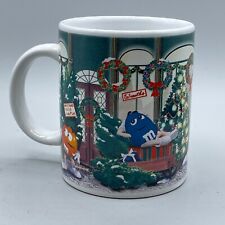 M&M Christmas Coffee Mug Cup ~Tree Shop~ Mars Inc. Vintage Chocolate Candy picture