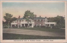 Postcard Residence of Hon W Murray Crane Dalton MA  picture