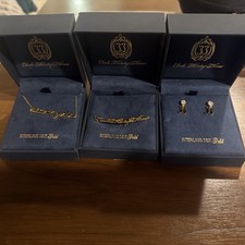 Disneyland Club 33 Gold Jewlery Lot - Bracelet, Necklace, Earrings picture