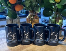 Vintage Otagiri “The Sea” Ceramic Coffee Mug, Set Of 4 picture