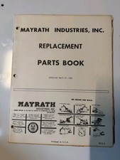1981 Mayrath Industries Inc Replacement Parts Book DEALER SALES CATALOG BROCHURE picture