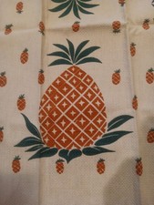 Vtg. NWOT Riegel Pineapple Kitchen Dish  Tea Towel Textured Cottage Grannycore picture