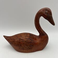 Vintage DUCK DECOY Handmade Wood Carved ~Detailed And Signed picture