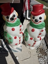 Vintage Snowman Blow Mold Large picture