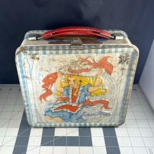 Vintage 1970s Junior Miss Aladdin LunchBox Without Thermos READ picture