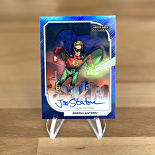 2023 Upper Deck Platinum DC Alan Scott Blue Rainbow Artist Auto /25 #10 picture