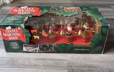 VTG Mr Christmas Santas Marching Band 35 Carols W/ Box Works Santa Bears picture