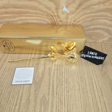 1990s Genuine 24K Gold Dipped Rose by