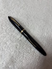 Vintage Sheaffer’s White Dot Fountain Pen Black w/Gold Trim 14k Nib picture