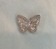 Festive Treasures Mini Glass PINK BUTTERFLY Tiny Collectible Figurine - New picture