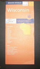 WISCONSIN STATE Rand McNally 2004 Paper Folded Map NEW picture