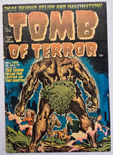 TOMB OF TERROR #1  VG 4.0 HARVEY 1952 BOB POWELL ART PRECODE HORROR GOLDEN AGE picture