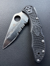 Spyderco Delicia 4 VG-10 Pocket Knife Seki City Japan Serrated Rare picture