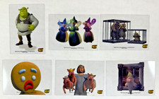 SHREK 1st MOVIE (Dart 2001) Complete ANIMATION CEL CLEAR Chase Card Set AC1-AC6 picture