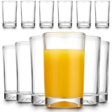 Mfacoy Small Juice Glasses Set of 6, 5.5-ounce Glass Cups, 5.5-ounce, Clear picture