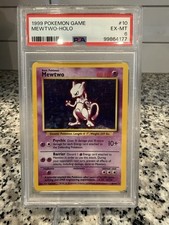 Pokémon Mewtwo Holo 10/102 1999 Pokémon Game PSA 6 Cert 99864177 CLEAN picture