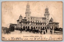 1907  Terminal Station  Atlanta Georgia   Postcard picture