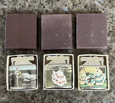3 Nice Vintage  Panama Canal PIN UP BURLESQUE BIKINI  1950s Lighter W/their Box picture