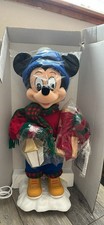 Vintage 1996 Disney Store Animated Mickey Mouse 22” Plays Winter Wonderland NIB picture