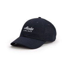 NEW Alaska Airlines Unstructured Hat - Navy, AKA6263 picture