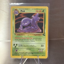 Muk 28/62 Unlimited Rare Fossil Pokemon 1999 Near Mint picture