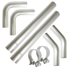 2.5 Inch DIY Custom Exhaust Pipe Kit Stainless Steel Universal 2.5