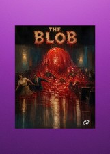The Blob Reimagined ACEO Giclee Print | Retro Sci-Fi Horror | 1950s Monster picture