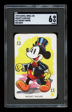 1939 Castell Bros MICKEY’S Fun Fair Red Back SGC 6 EX-NM (None Graded Higher) picture