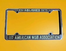 MGB Association Licence Plate Frame MGB- GT MIDGET  HTF picture