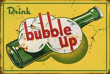 Drink Bubble Up Nostalgic Reproduction Metal Sign 12x18 picture