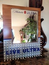 Michelob Ultra Live Ultra Golf Tee Mirror 18x24 Anheuser Busch Beer Bar Sign picture
