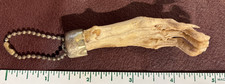 Rare Vintage Creepy Lucky Charm Rabbits Skeletal/Bony Foot Keychain picture
