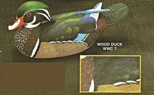 Wooden Duck - Wood Duck Drake, Hand carved & painted. picture