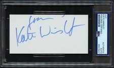 Kate Winslet signed autograph 2.5x5 Cut Actress Titanic RC PSA Slabbed picture