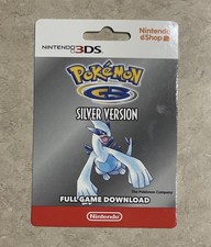 New Pokemon Silver Version Nintendo 3DS eShop Download Unused (eShop Closed) picture