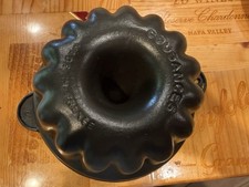 Vintage French Cast Iron Bundt Cake Pan Clean Cousances Excellent Condition picture