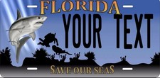 Florida Save Our Seas License Plate Personalized Custom Car Bike Motorcycle picture