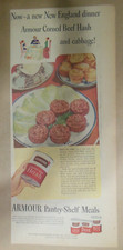 Armour's Meat Ad: Pantry Shelf Meat Products from 1951 Size: 7.5 x 15 inches picture