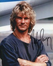 REPRINT - PATRICK SWAYZE RP PRINTED SIGNATURE / AUTOGRAPH REPRINT 8x10 Photo picture