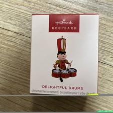 NIB New 2026 Delightful Drums Mini Hallmark Keepsake Christmas Ornament BNIB picture