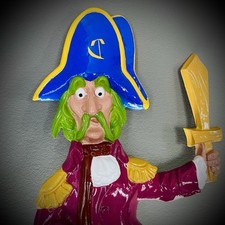 🍔 Vintage Captain Crook McDonalds Statue Sign Plaque picture