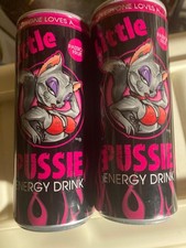 Little Pussie Energie drink Cans Empty picture
