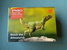 PNSO Black The Allosaurus Figure Dinosaur Prehistoric Small Model Series 013 picture