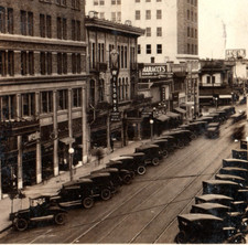 Fresno CA Jay Street Fighting Cressy Movie Marquee Real Photo Postcard picture