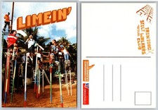 Continental Trinidad Port of Spain Stilt Walkers Club Postcard picture