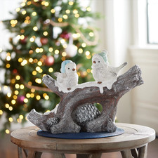 Kringle Express Branch with Two Birds Figure picture