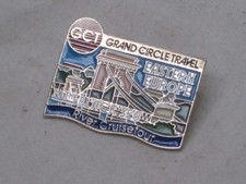 vintage GCT GRAND CIRCLE TRAVEL EASTERN EUROPE River Cruisetour lapel pin BX3 picture