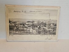 Old /Vintage 1907 SYRACUSE UNIVERSITY New York Postcard w/plug out pictures picture