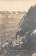 J62/ Pawnee Rock Kansas RPPC Postcard c1910 Birdseye View Homes 33 picture