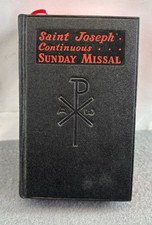 Vintage 1961 Saint Joseph Continuous Sunday Missal Catholic Confraternity picture